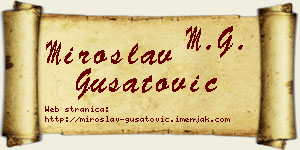 Miroslav Gušatović vizit kartica